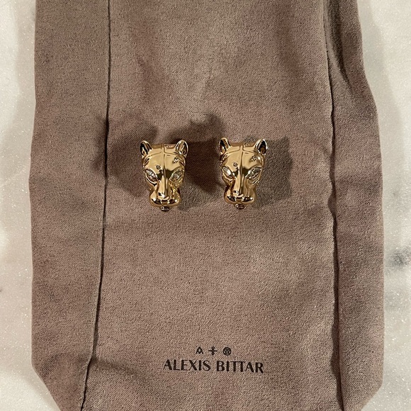 NEW Alexis Bittar Panther Head Earrings - Picture 14 of 16